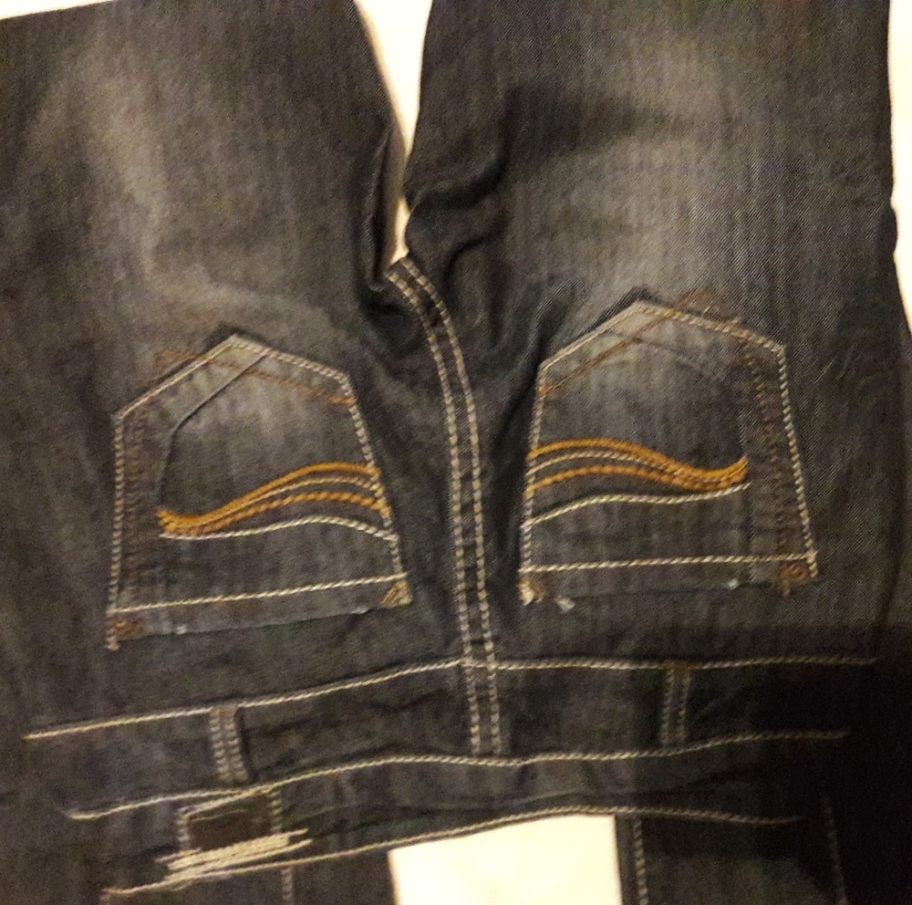 Gray/ Blue Jeans